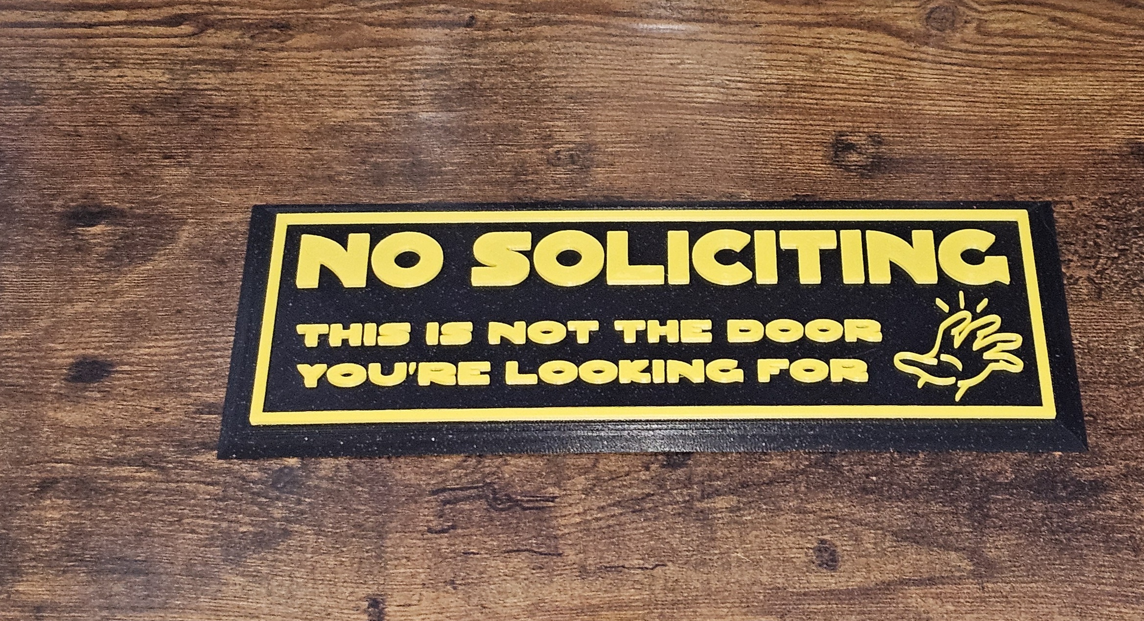 No Soliciting Sign - Functional outdoor signage